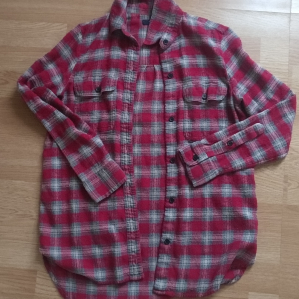 Madewell flannel plaid shirt